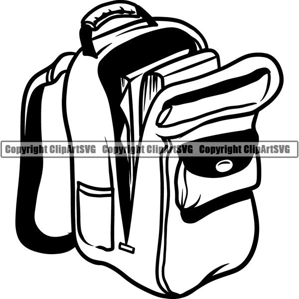 Occupation Teacher Student Backpack Book Bag 8jhff.jpg – ClipArt SVG