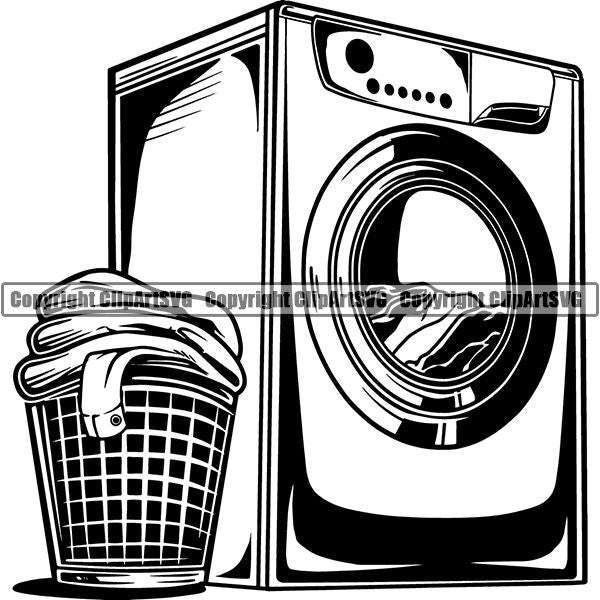 Laundry Basket Royalty Free Stock SVG Vector and Clip Art