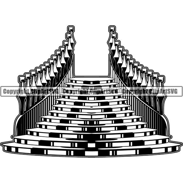 house stairs clipart