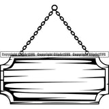 Construction Woodworking Carpenter Lumberjack Sign Wood Hanging ClipArt SVG