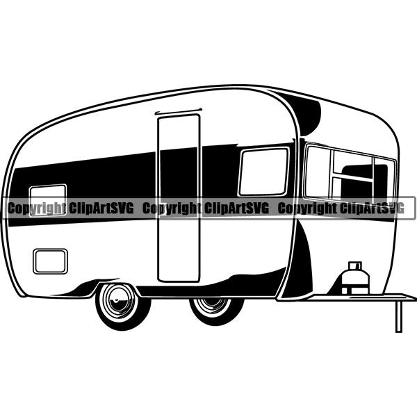 camper trailer clip art