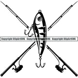 Sports Game Fishing Hunting Fish Hunt Logo ClipArt SVG