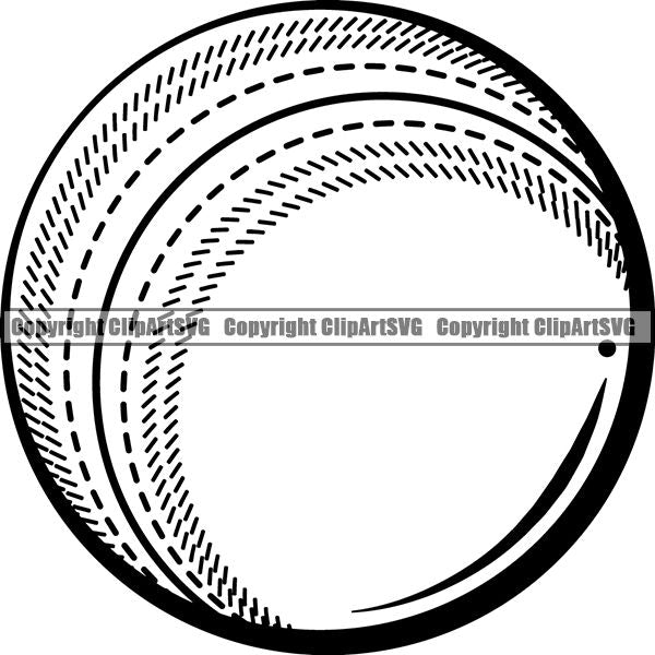 Sports Game Cricket Ball ClipArt SVG