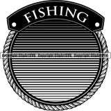 Sports Game Hunting Fishing Hunt Fish Logo ClipArt SVG