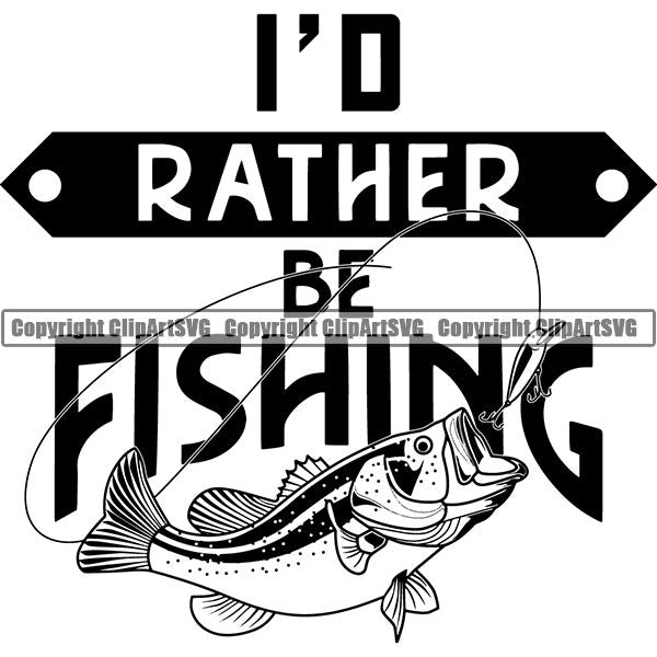 Sports Game Fishing Hunting Fish Hunt Quote ClipArt SVG