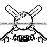 Sports Game Cricket ClipArt SVG
