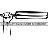 Sports Game Cricket Bat ClipArt SVG