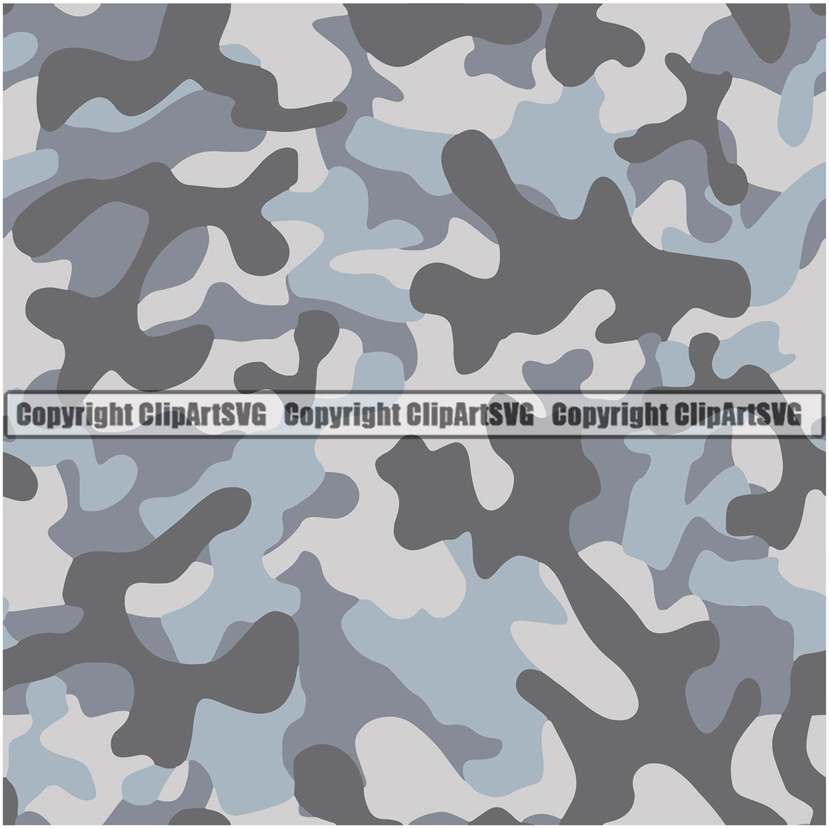 Camo Camouflage Seamless Pattern Design Blue Color Paintball Army War  Combat Camping Nature Sports Military Fashion Vector Clipart SVG – ClipArt  SVG