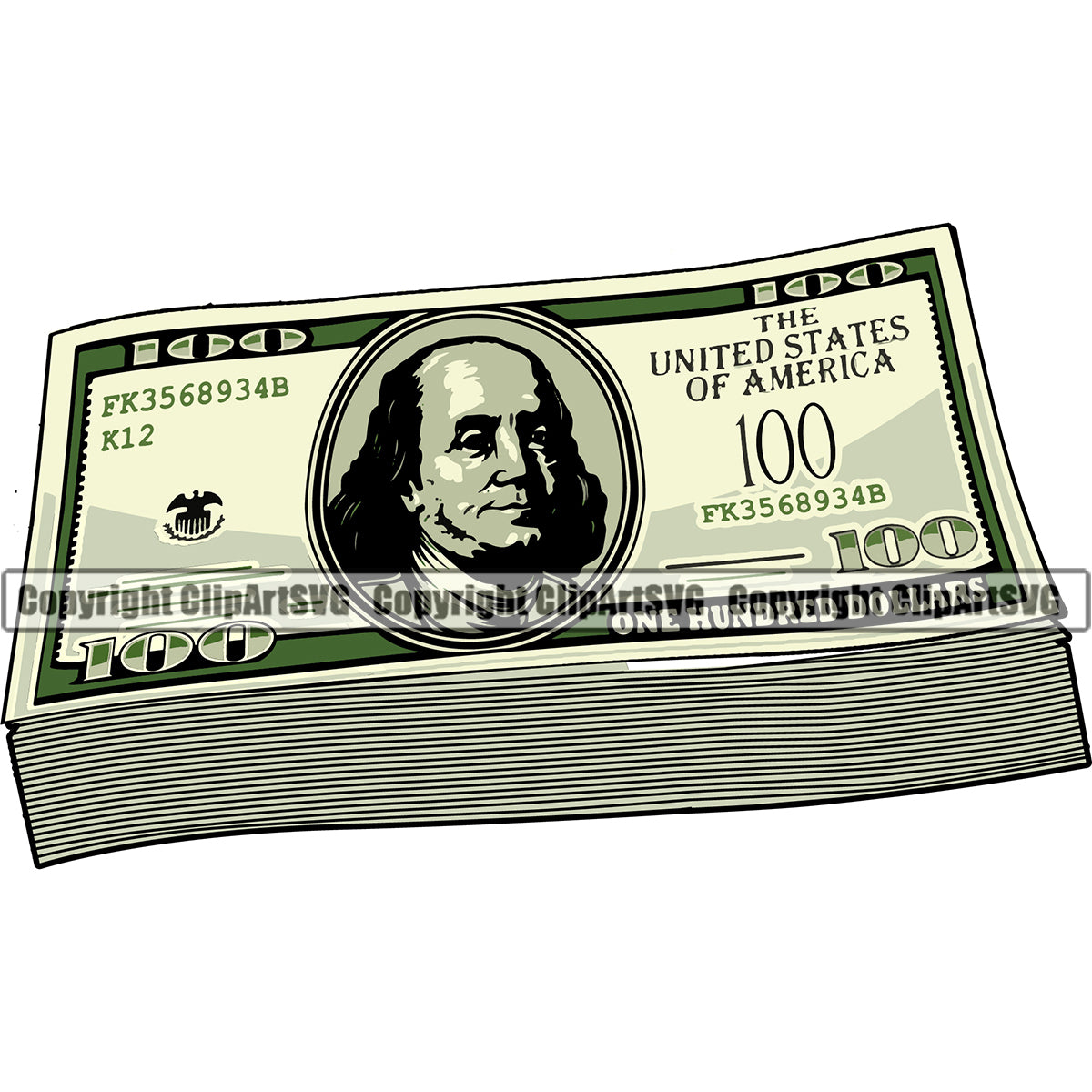 Bank money bill dollar chash Royalty Free Vector Image
