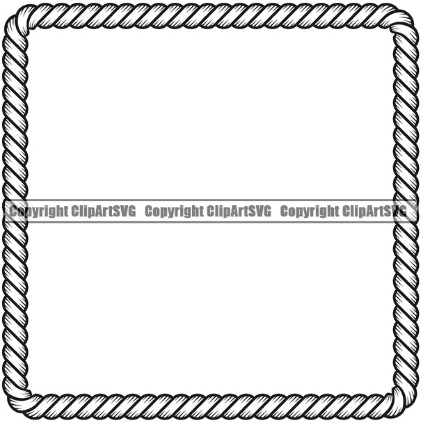 Square Sign Symbol White Vector Shaded Rope Box Design Element Shade Ropes  Nautical Boat Boating Ship Sailor Sailing Ocean Sea Background Captain Fish  Sail Fishing Outdoor Border Outline ClipArt SVG – ClipArt