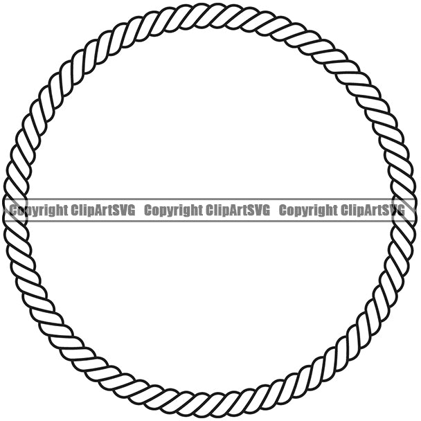 Round Circle Rope White Vector Design Element Ropes Nautical Boat Boating  Ship Sailor Sailing Ocean Sea Background Captain Fish Sail Fishing Outdoor  Border Outline ClipArt SVG – ClipArt SVG