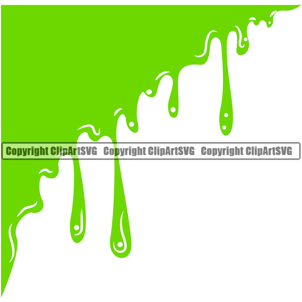 Slime Drip Clipart Transparent PNG Hd, Green Slime Dripping