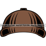 Lumberjack Hat Color Design Element White Background Woodcutter Man Cartoon Character Wood Working Axe Forest Tree Logger Job Lumber Industry Log Mascot Art Logo Clipart SVG