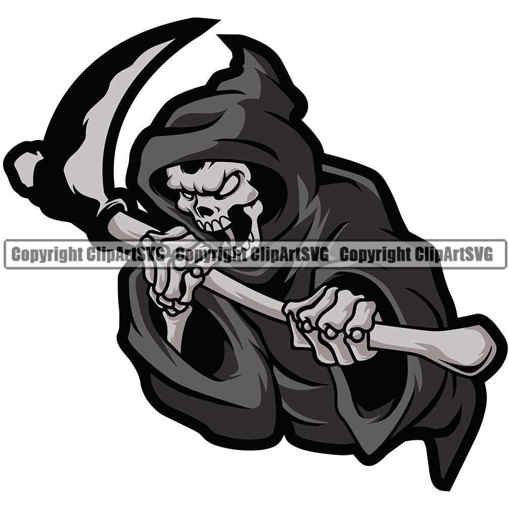 Grim reaper graphic cart, Death Eyes, The Horror Game Halloween , Halloween  transparent background PNG clipart