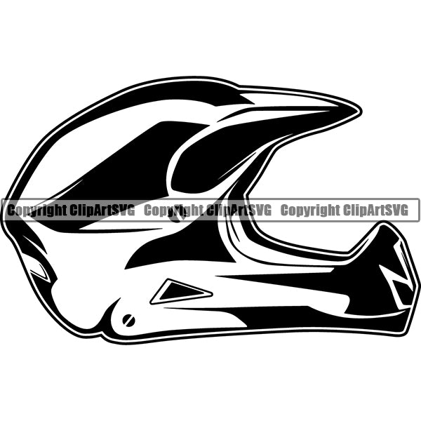 dirt bike helmet silhouette