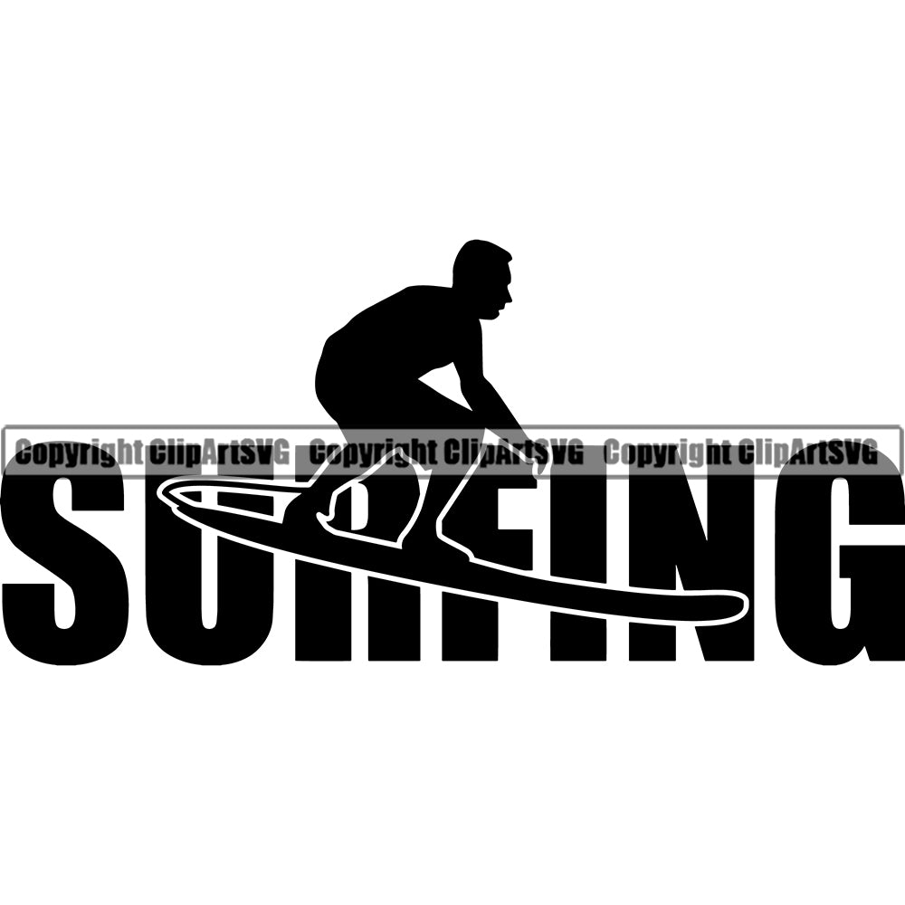 surfboard silhouette vector