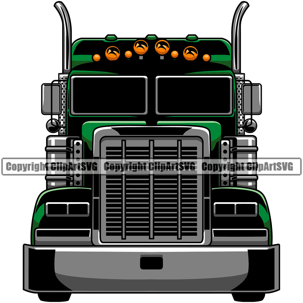 truck front view clipart