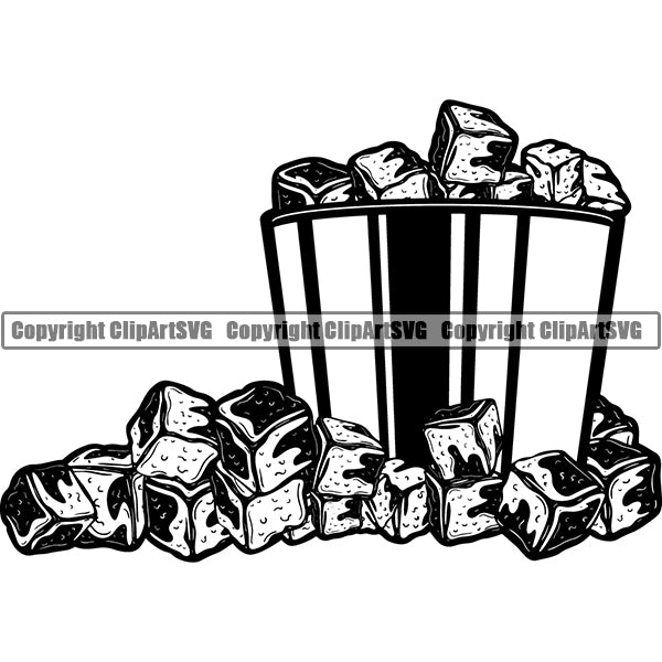 ice cube water clipart black