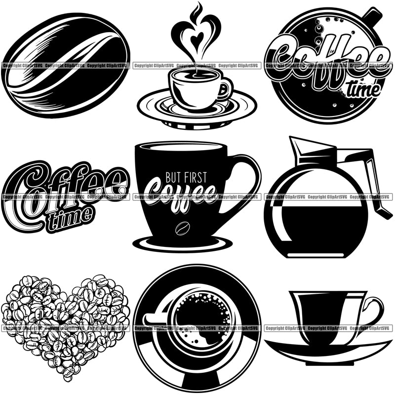 Coffee Cup Svg,coffee Cup Bundle,coffee Svg,coffee Cup Clipart