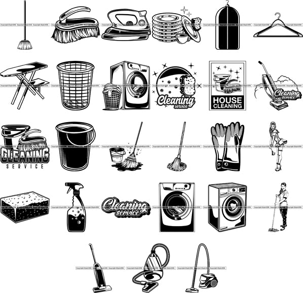 house cleaning clipart