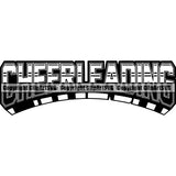 Sports Game Cheerleading Cheerleader Cheer Text ClipArt SVG