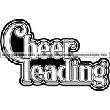Sports Game Cheerleading Cheerleader Cheer Text ClipArt SVG