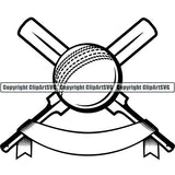 Sports Game Cricket ClipArt SVG