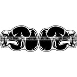 Sports Boxing Boxer MMA Fighter Glove ClipArt SVG