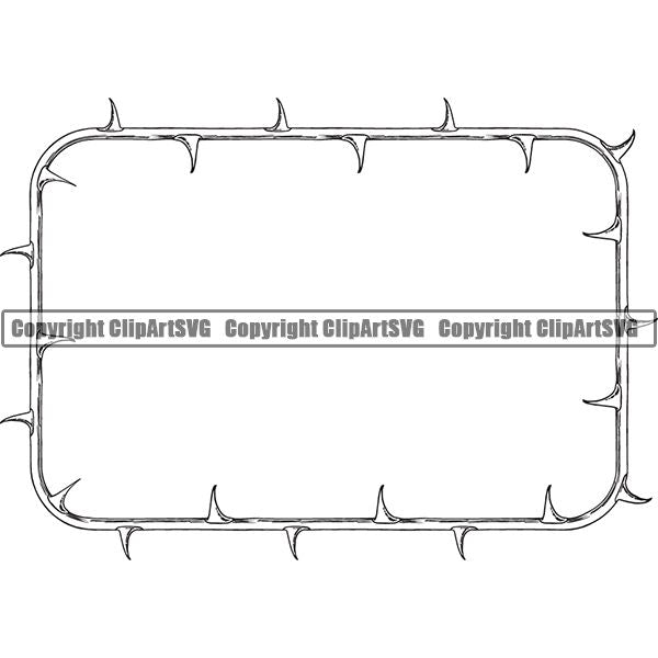 Floral Rectangular Frame Svg Flowers Roses File for Cricut