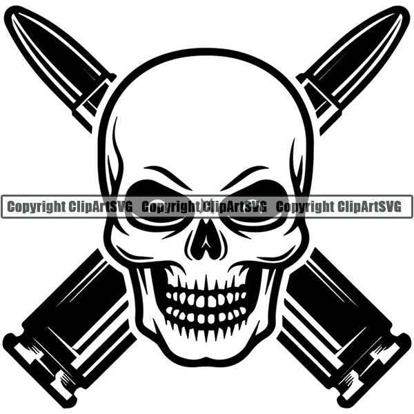 Military Weapon Gun Logo ClipArt SVG