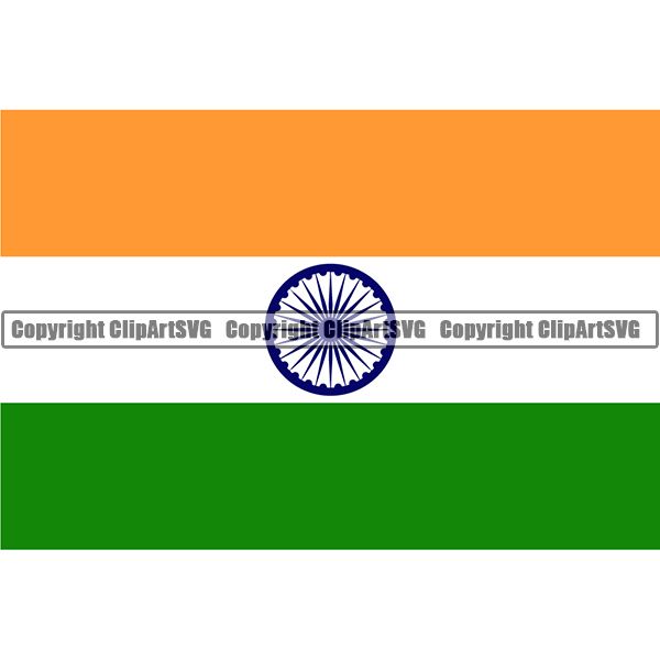 Country Flag Square India ClipArt SVG