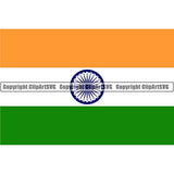 Country Flag Square India ClipArt SVG