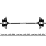 Gym Sports Bodybuilding Fitness Muscle Barbell ClipArt SVG