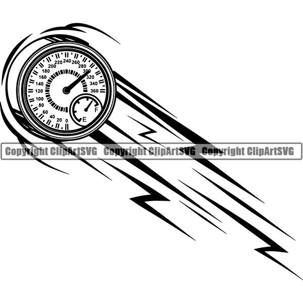 Sports Car Racing Motion ClipArt SVG
