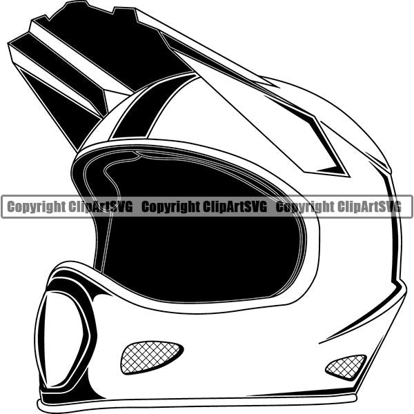 Motorcycle Helmet Visor Super Dirt Bike Motocross Motorcross Motor Moto Cross Off Road Extreme Race Racing Racer Tire Tread Border Tire Track Design Element Art Logo Clipart SVG