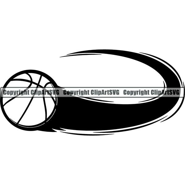 Sports Game Basketball Ball Motion ClipArt SVG