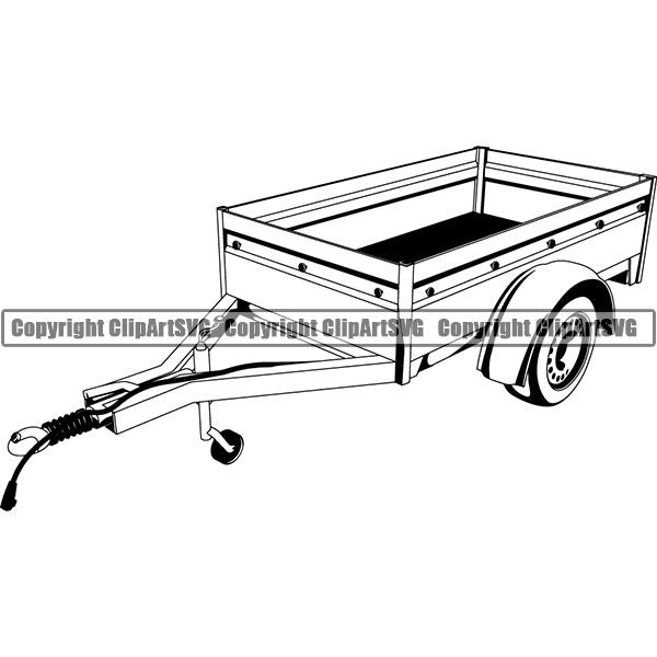 Truck Driver Trucking Trucker Driving Transportation Semi Tractor Trailer ClipArt SVG