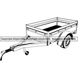 Truck Driver Trucking Trucker Driving Transportation Semi Tractor Trailer ClipArt SVG