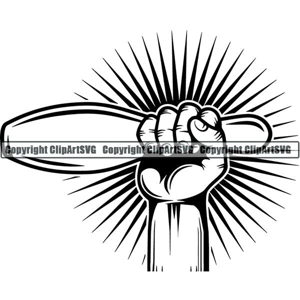 Sports Game Bowling Bowler Bowl Hand Sunburst ClipArt SVG