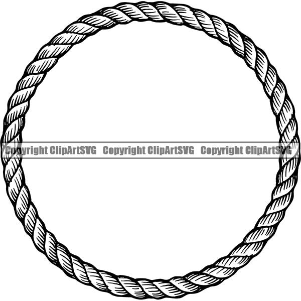 Rope Design Element Nautical Ship Sailing Boat Boating Sail Sailboat Knot ClipArt SVG