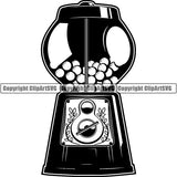 People Family Child Children Kid Toy Gumball Machine ClipArt SVG