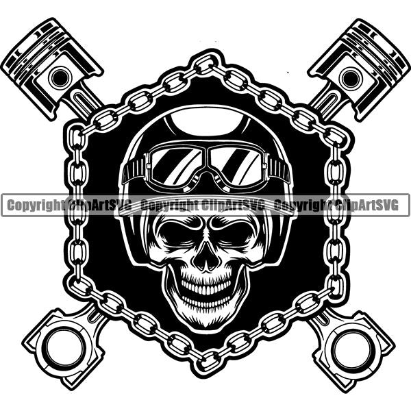 Motorcycle Bike Chopper ClipArt SVG