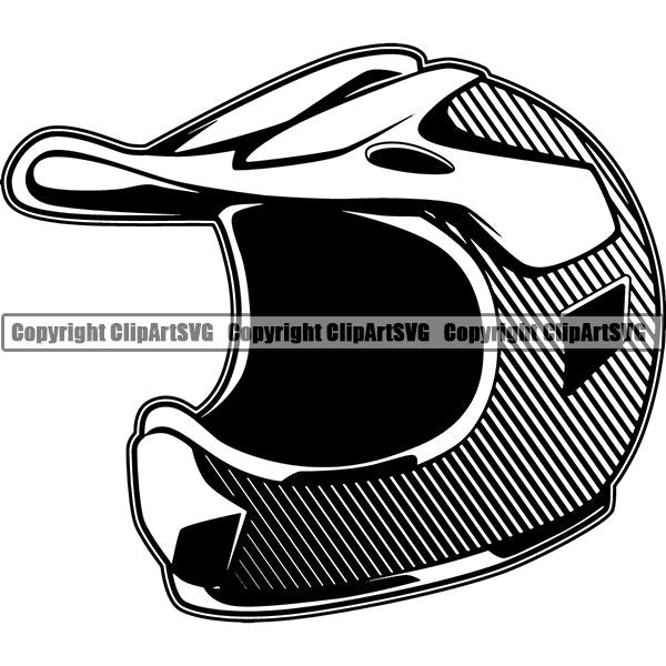 Motorcycle Sports Racing Helmet ClipArt SVG