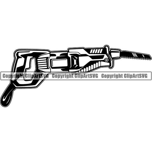Construction Building Repair Service Saws All ClipArt SVG