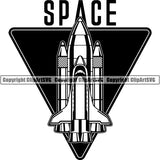 Astronaut Outer Space Shuttle Sci-Fi Science Fiction Space Shuttle ClipArt SVG