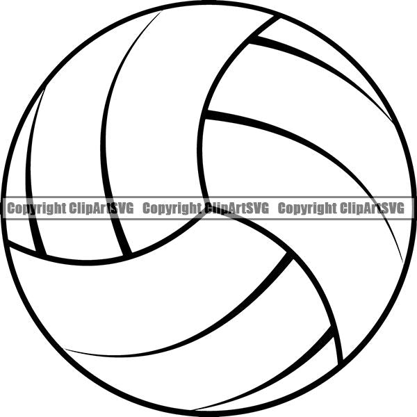 Sports Game Volleyball Ball ClipArt SVG