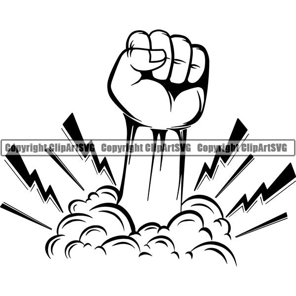 Design Element Human Hand Break Floor Wall ClipArt SVG