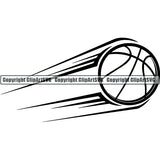 Sports Game Basketball Ball Motion ClipArt SVG