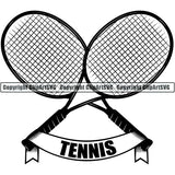 Sports Game Tennis Logo ClipArt SVG