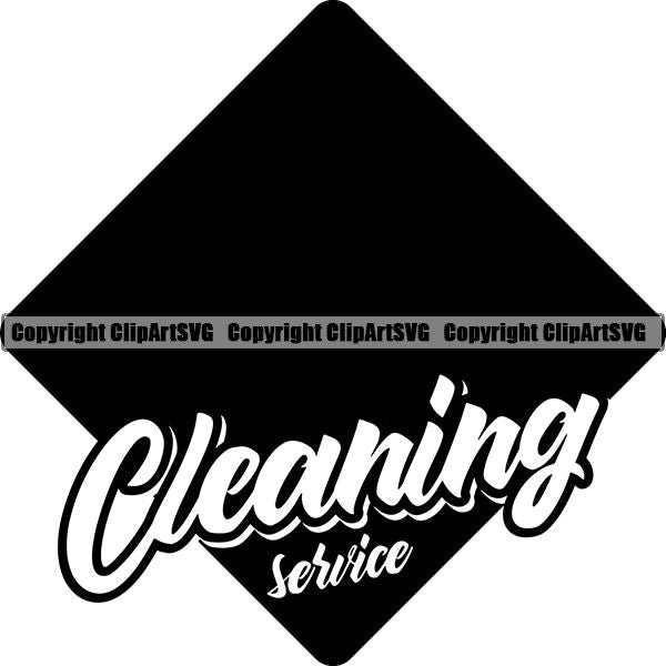 Maid Cleaning Service Housekeeping Housekeeper Logo ClipArt SVG